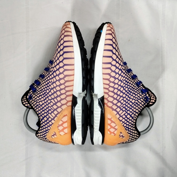 Adidas Torsion ZX Flux Athletic Training Shoes Women 6 Orange Black Activewear - Picture 7 of 9